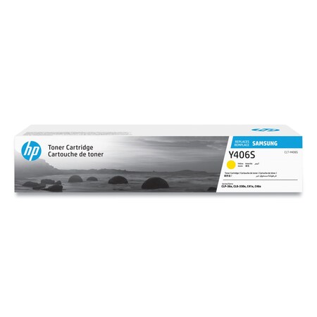Samsung CLT-Y406S (SU466A) Toner, 1000 Page-Yield, Yellow SU466A